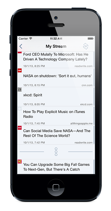 App.news on iPhone 5